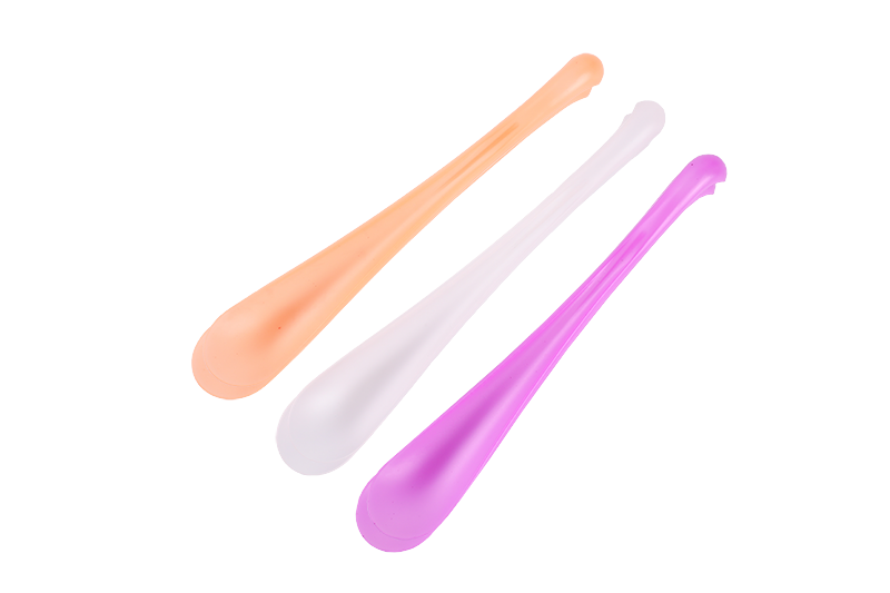 Summer Hot Sale Children's Disposable Plastic Discolor Ice Cream Spoon