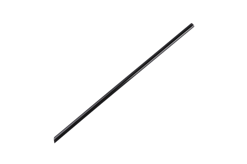 Disposable Plastic Dia 0.5mm Black Color Coffee Straw