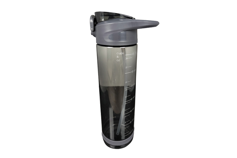 850ml Plastic High-Capacity Water Bottle W Straw Inside